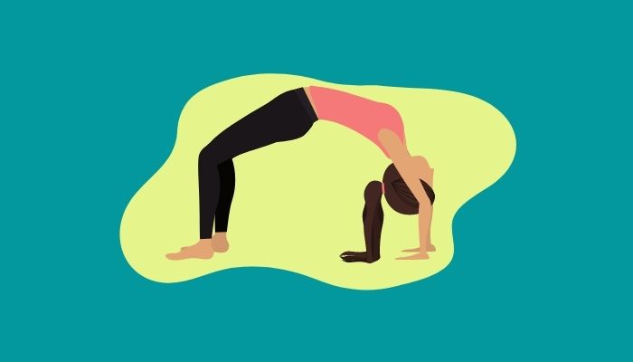 Bridge pose yoga to Burn Belly Fat