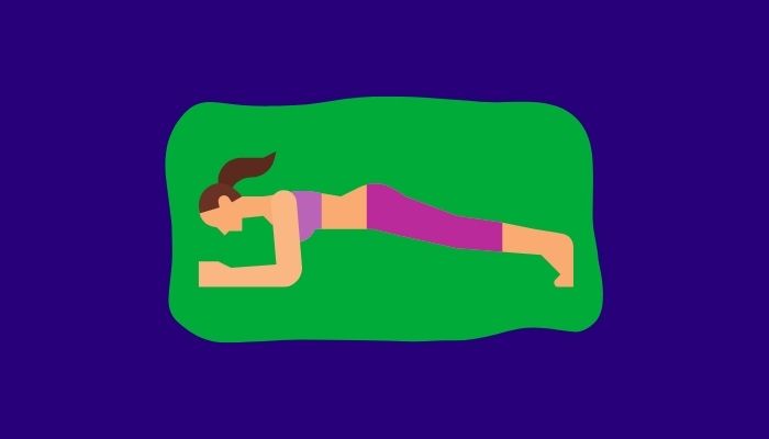 Plank Pose yoga to Burn Belly Fat