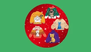 Cat ugly Christmas sweater