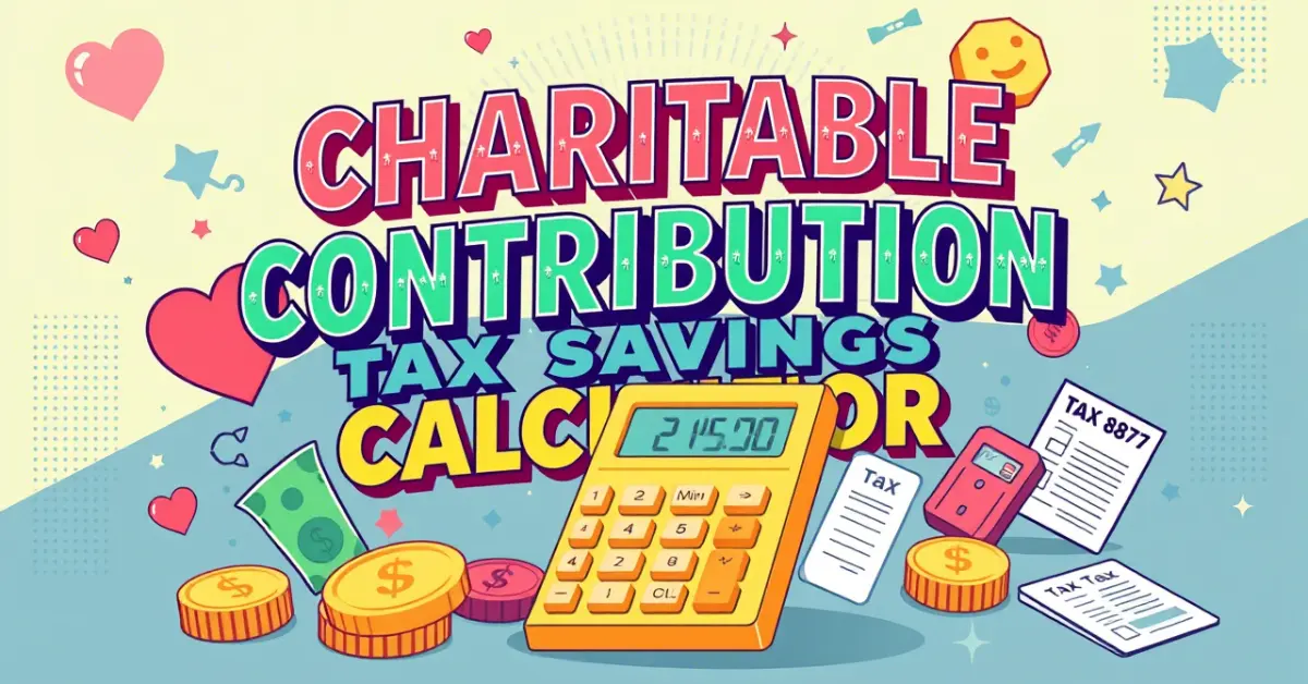 Charitable Contribution Tax Savings Calculator