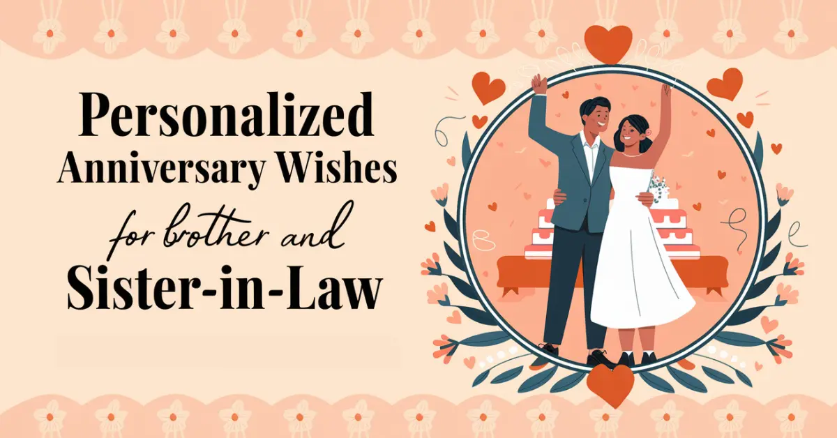 personalized anniversary wishes for brother and sister-in-law