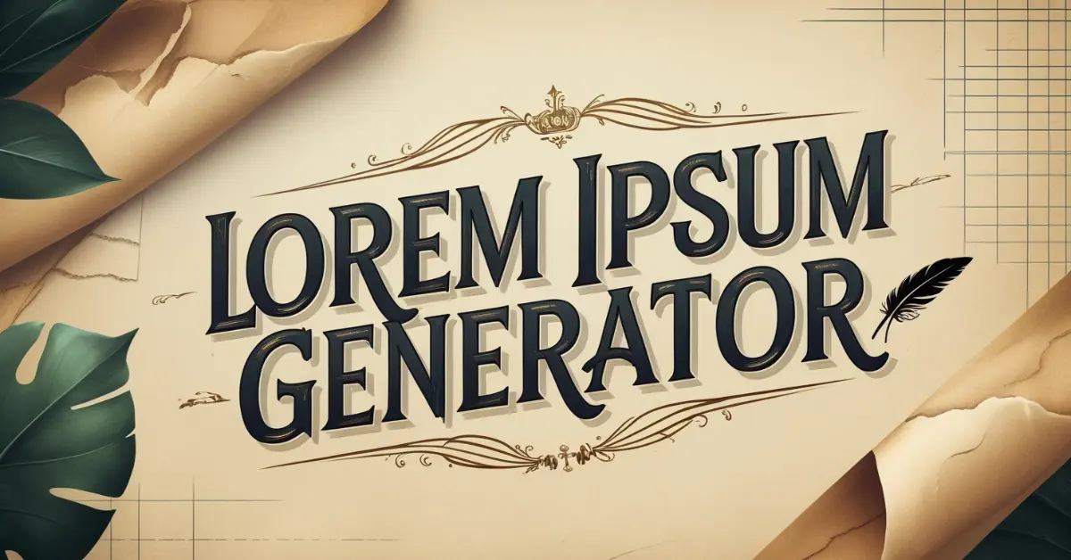 Lorem Ipsum Text Generator Tool Online