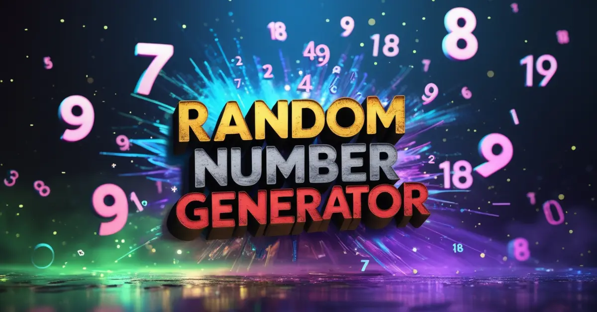 Online Random Number Generator Tool for Free